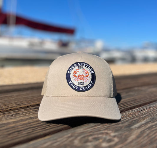 Knot Crabby Curved Bill Hat - Tan